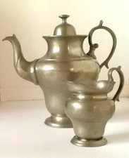 ANTIK*Schöner Uralter Krug/Kanne mit Milchkann/Zinnkrug/mit Deckel Gefäß um1700 