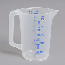 Hünersdorff Messbecher 0,5L | Polypropylen (PP) | Bruchsicher Und Spülmaschineng