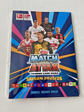 Topps Match Attax 2025/26 Bundesliga leere Sammelmappe + Spielfeld,  Checkliste