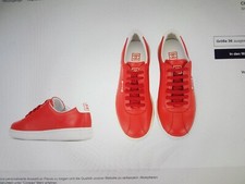 chanel Sneaker original rot Leder mit vielen Logos Größe 37