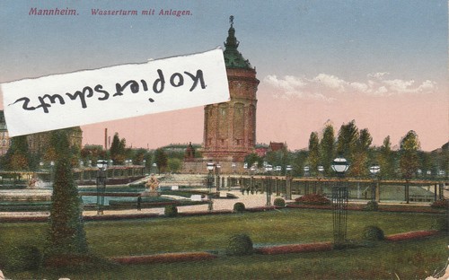 Mannheim wasserturm mit - mannheim.,