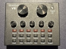 V8 Sound Card Live Audio Mixer