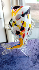 Glas Skulptur -Fisch- als Vase