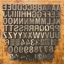 A-Z + 0-9 Bleischrift 18mm