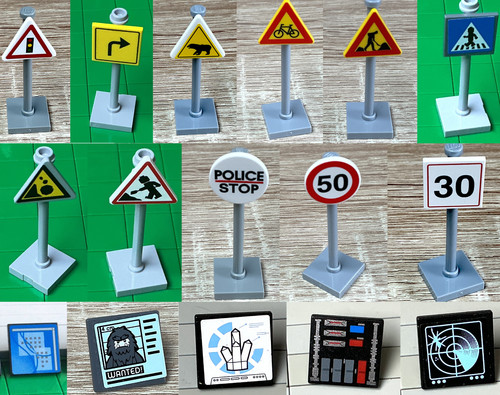Lego schild verkehrsschild - -,