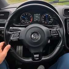 OEM VW Sportlenkrad Multifunktion Lenkrad Scirocco 3 R Leder schwarz rot Golf