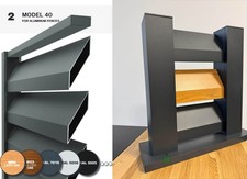 Aluminium Zaun Bausatz Pfosten Lamelle Jalousie Anthrazit Sichtschutzzaun