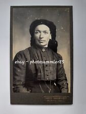 CdV Furth ca. 1890 Frau in Tracht Kopftuch Zigeuner Mode Foto Atelier Wagner 