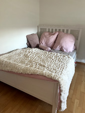 Neues Ikea Holz Bett (inkl Lattenrost und Matratze) 1,40X2m