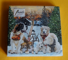 20 Servietten Hunde Welpen