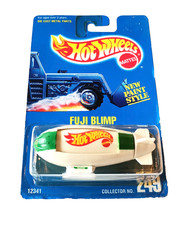 ✅  Hot Wheels FUJI BLIMP Zeppelin reinweiß in OVP * HW Mainline 1994 * MOC