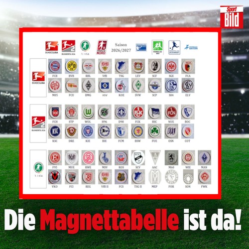Sportbild magnettabelle - sportbild,