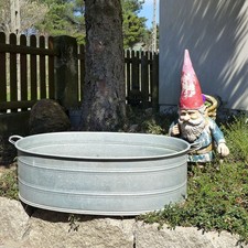 Alte große ovale Zinkwanne