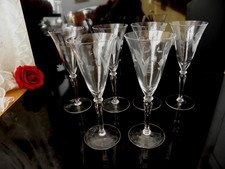 6 Art Dèco Sektkelche