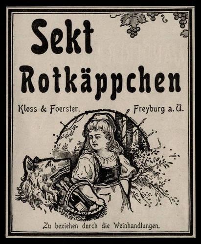 Alte werbung 1901 - werbung, rotkäppchen