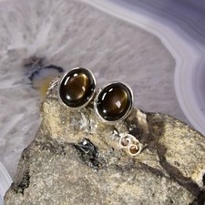 Sternsaphir Ohrring, 925er Silber, Edelstein Ohrringe (3921), Edelsteinschmuck