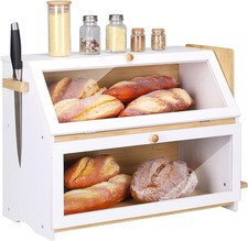 Bambus Brotkasten: 2-stufige