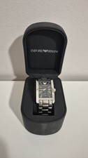 Emporio Armani Herrenarmbanduhr AR0156 Edelstahl Original Top Zustand mit Box 