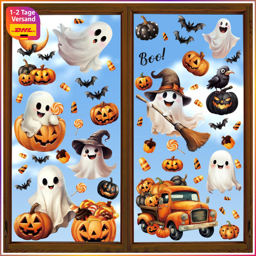 Halloween fensterbilder - halloween, 3d