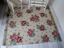Miniatur-Rosen"-Teppich(23x19,5cm) Für Die Puppenstube 1:12