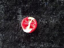 RK) Rosette Knopfloch Pin Rot Weiß Monaco Österreich Polen? ca.10mm