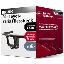 Für Toyota Yaris P13 (Brink) Anhängerkupplung starr + E-Satz 13pol spezifisch