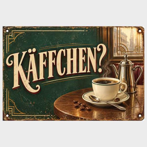 Blechschild käffchen kaffee - ?,