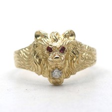 Ring 585 gold gelbgold - ring, 14