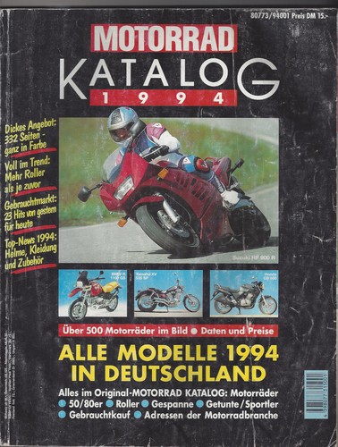 Motorrad katalog 1994 das - motorrad,