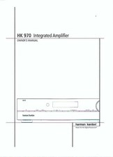 Harman Kardon Bedienungsanleitung user manual für HK 970  Copy