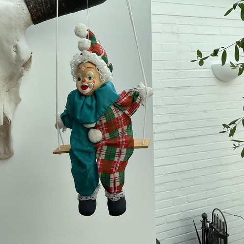 Marionette clown schaukelfigur - clown,