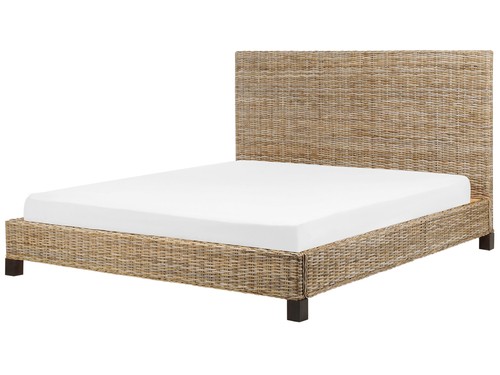 Bett rattan natürlich - natürlich, mit
