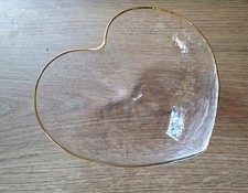 Glasschale Schale herzförmig
