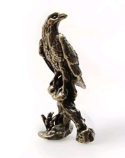 Messing Figur Adler Tiere Messing Dekoration Setzkasten Tierfigur Deko
