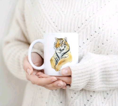 Kaffeetasse sibirischer tiger - kaffeetasse,