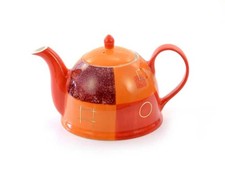 Cha Cult Hamburg Teekanne Patrica 1,5l - handbemalte Keramik ; Goldauflage