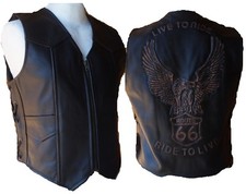 NEUE LEDERWESTE MOTORRAD BIKER