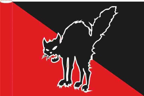 Anarchocat flagge - anarchocat,