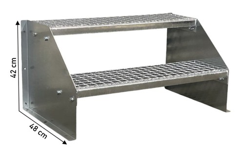 Standtreppe stufen verzinkt - standtreppe,
