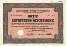 Afrikanische Frucht Compagnie AG 1942 Hamburg Reederei Erich Laeisz Togo Kamerun