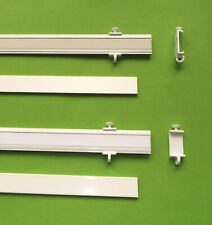 Neu Profi Paneelwagen + Beschwerung Aluminium silber + weiß  f. Schiebe Gardinen