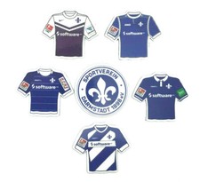 SV Darmstadt 98 Trikot Magnet versch. Saisons Fussball Bundesliga AMBALLCOM