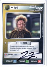 Star Trek CCG - Cameron Thor (Narik) - signed card - autograph