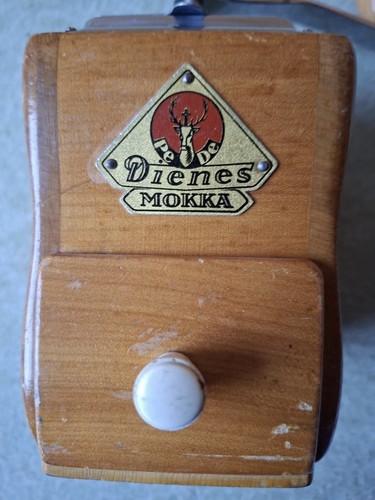 Holz kaffeemühle kurbel 50er - kaffeemühle,