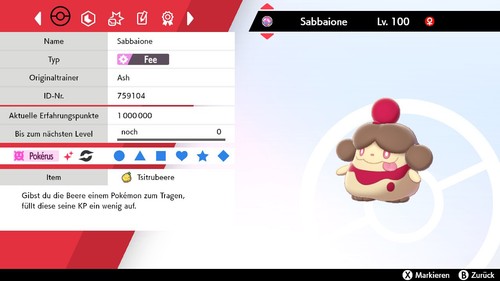 Shiny sabbaione 6iv lvl - lvl, 100