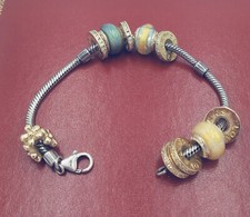 Lovelinks Bettelarmband mit 10 Charms 0,925 Sterlingsilber