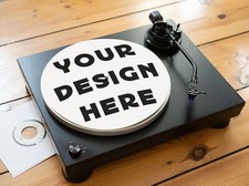 Individuell mit Ihrem Design Bedruckt Plattenspieler Matte, Filz Felt Slipmat 12