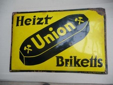 Emaille-Schild, original alt, mit Gebrauchsspuren ect.,ca. 73x50 cm,