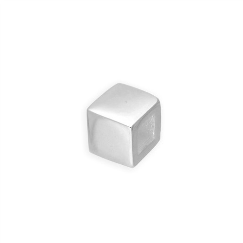Sterlingsilber würfel bead - sterlingsilber,