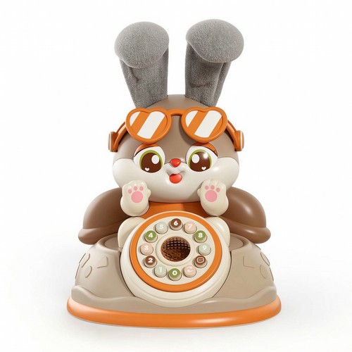 Spieltelefon mit plüschohren - spieltelefon,